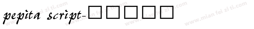 pepita script字体转换